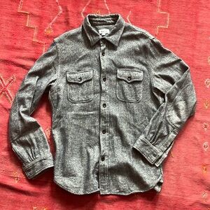 Steven Alan tweed gray overshirt size Large